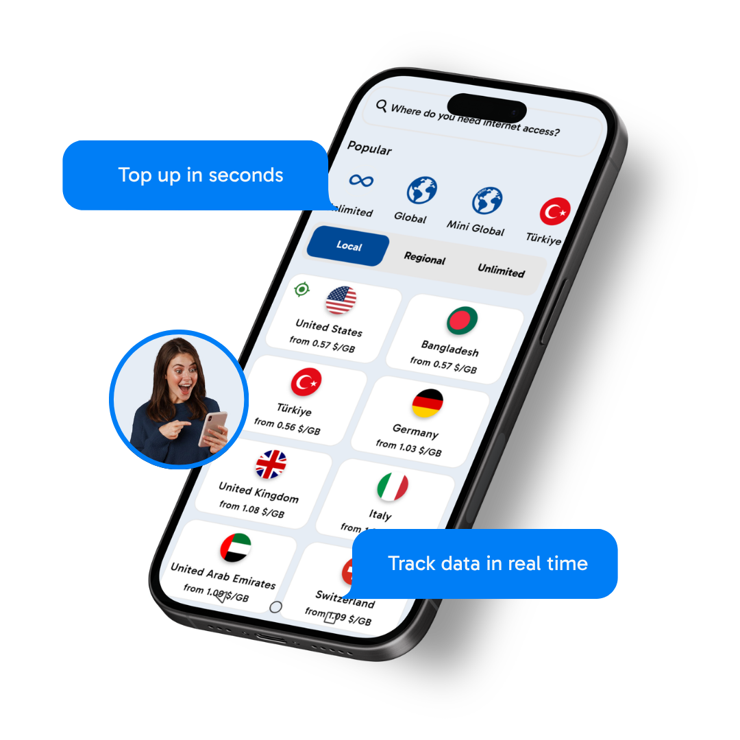 ADR eSIM app